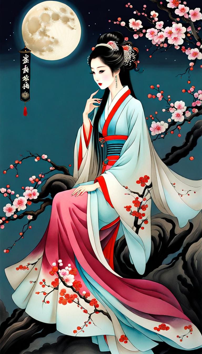 Tree Spirit of Plum Tree  by @Alchemi108