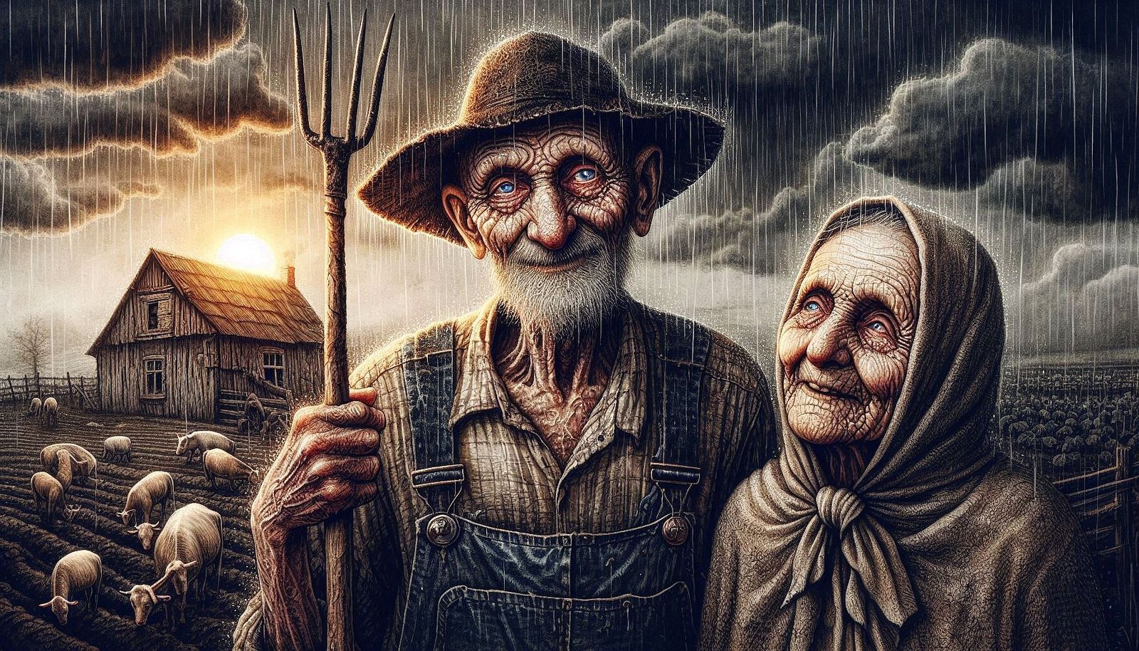 The Old Farmer Couple. "Surreal"