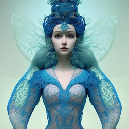 Bioluminescent Siren Goddess