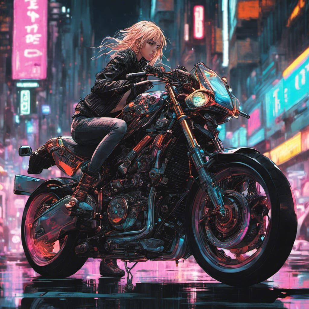 Big Motorcycle - AI Generated Artwork - NightCafe Creator