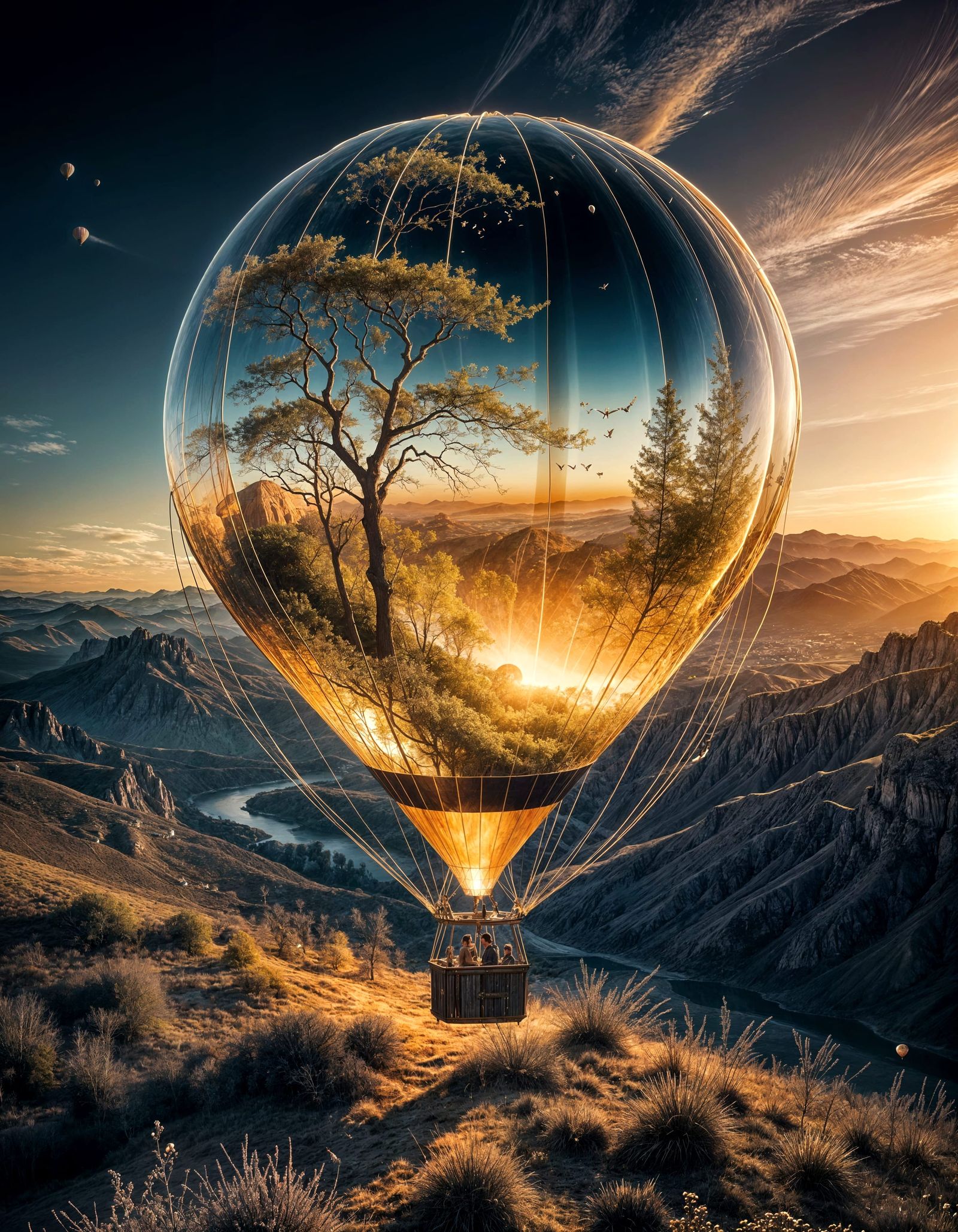 Surreal Balloon  by @Michida