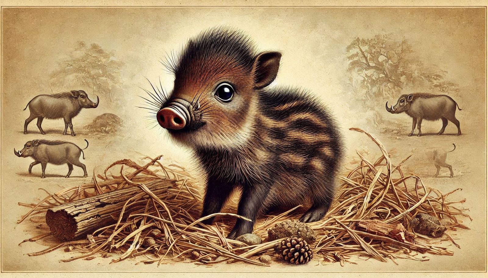 Vintage Baby African Bush Pig #2