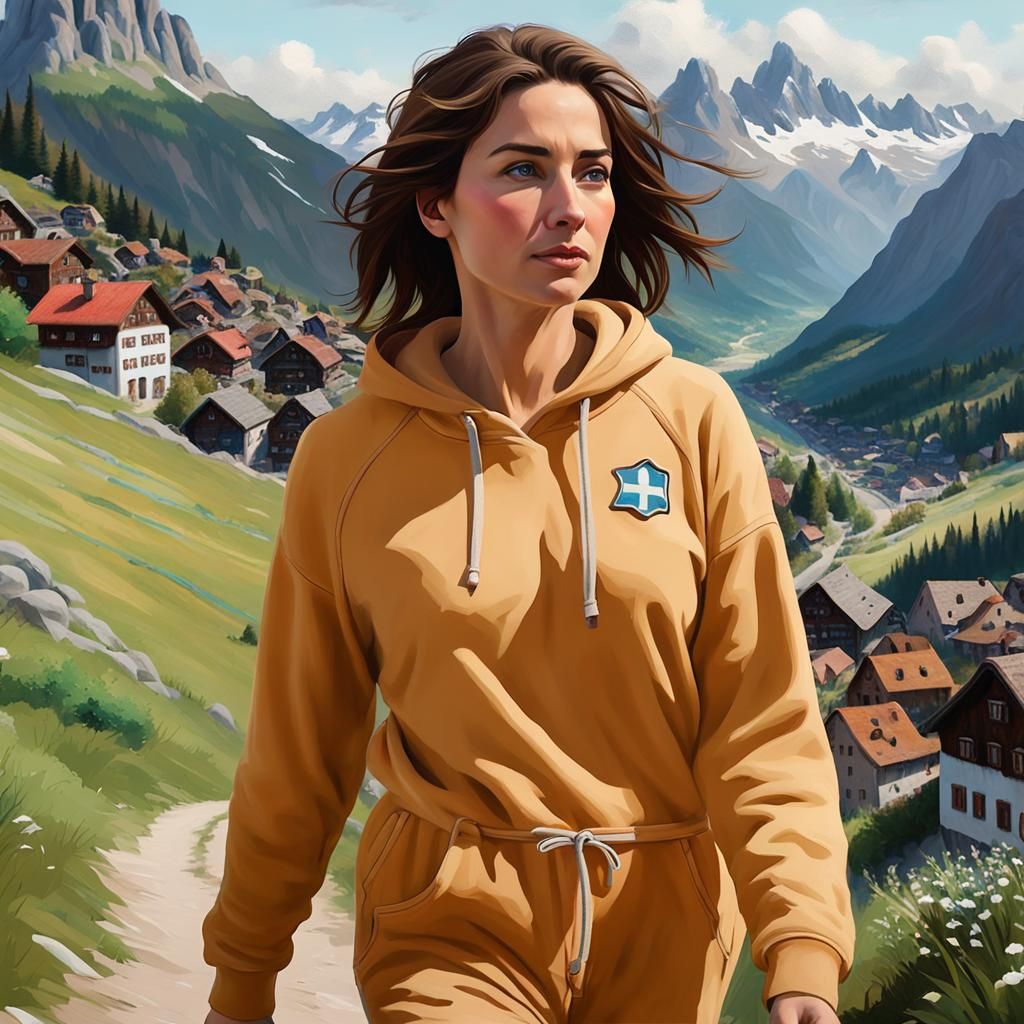 Walking from a peaceful Alpine village into the majectic mountains surrounding it  by @John Slegers