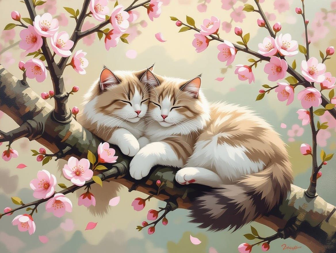 A pair of love  cats  1