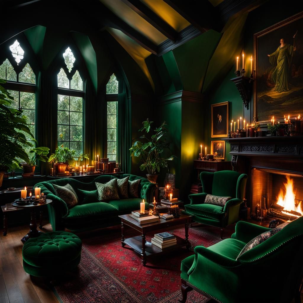 Cozy Green Lounge