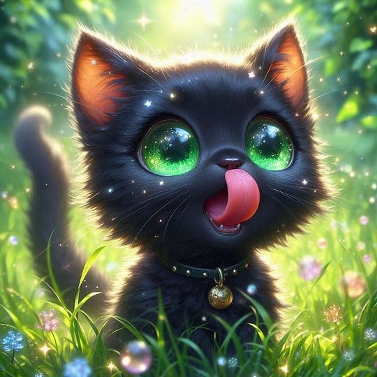 Sooty and her tongue 1