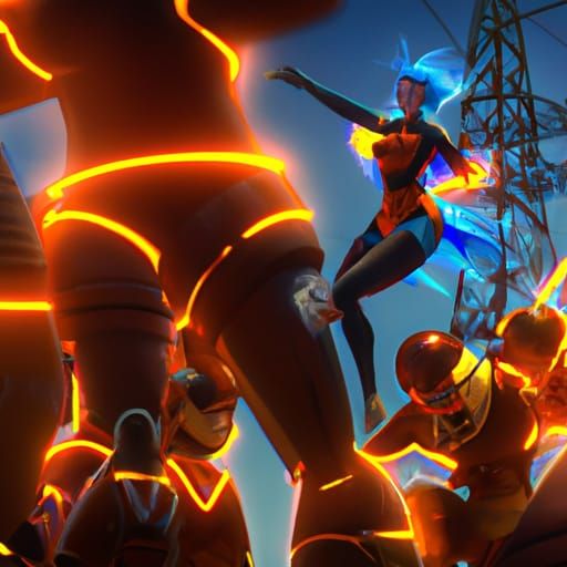 Electricity Woman and Friends