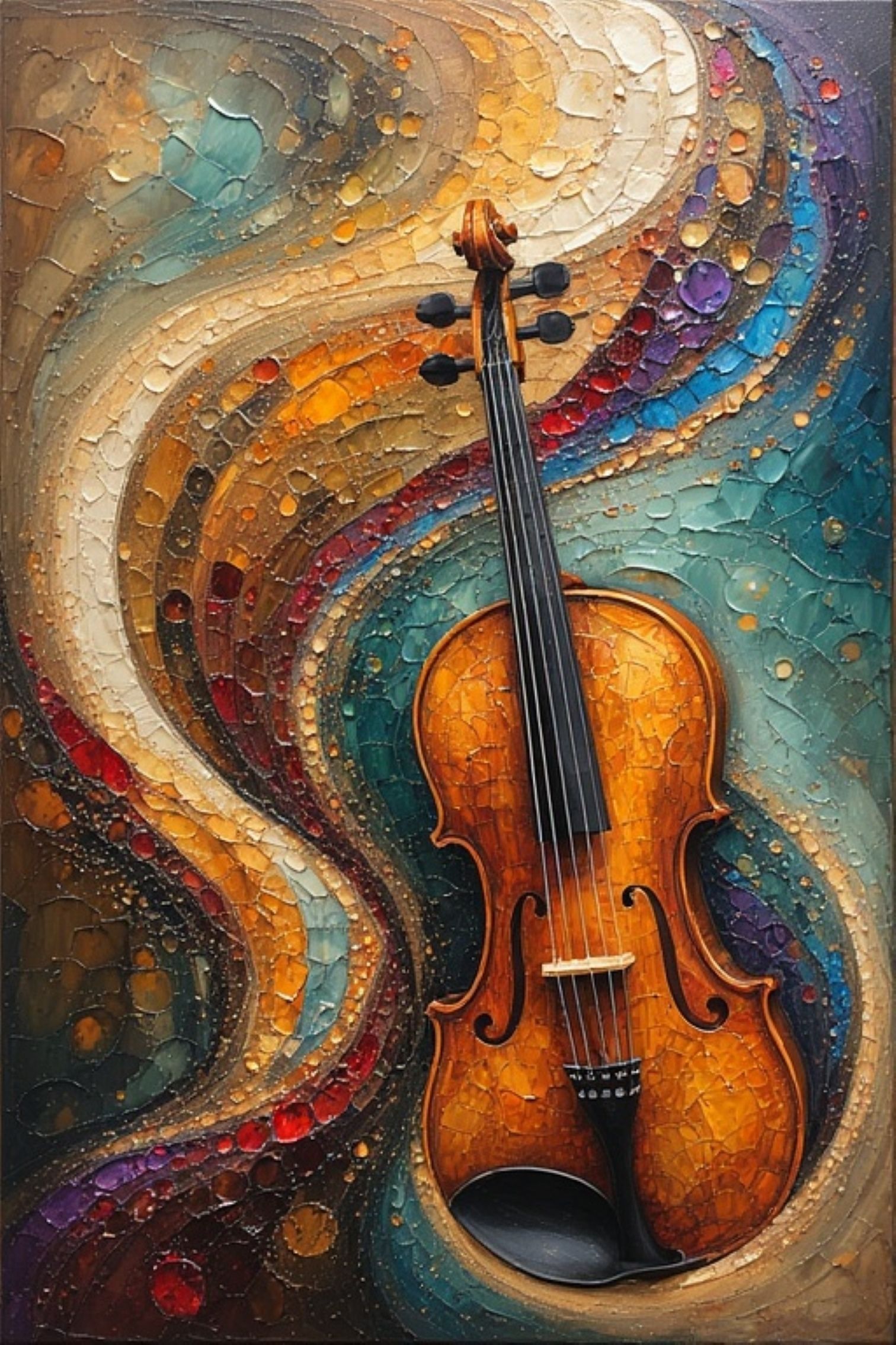 Violon aquarelle