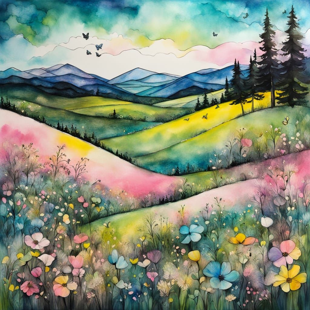 Spring in the mountains  by @SlothFatale