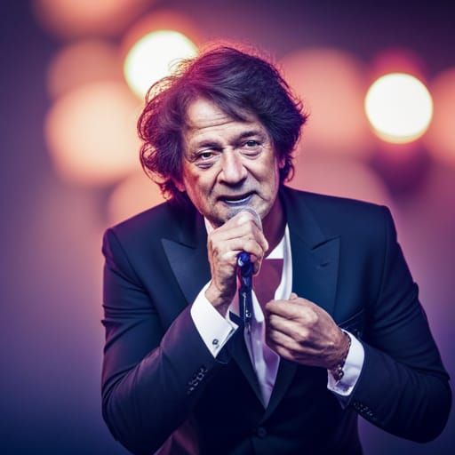 Ney Matogrosso the brazilian singer in a show