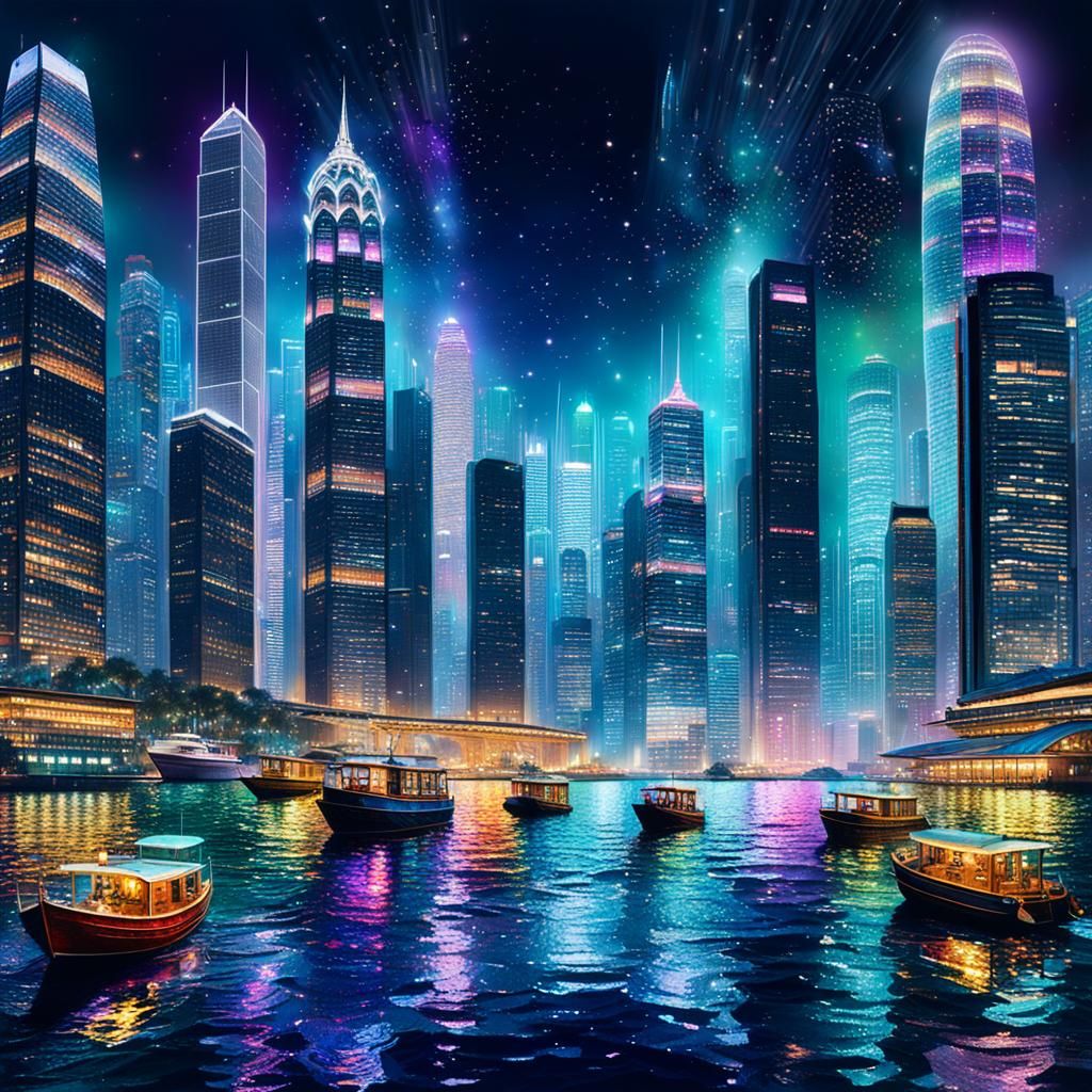 Hong Kong Harbour  by @RedPixie