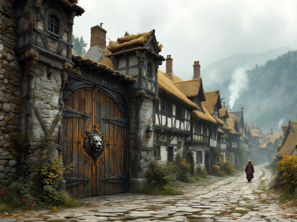 A medieval village wall – MI