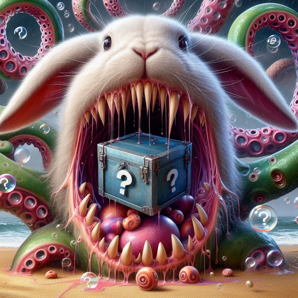 Usually the weird thing comes out of the mystery box....