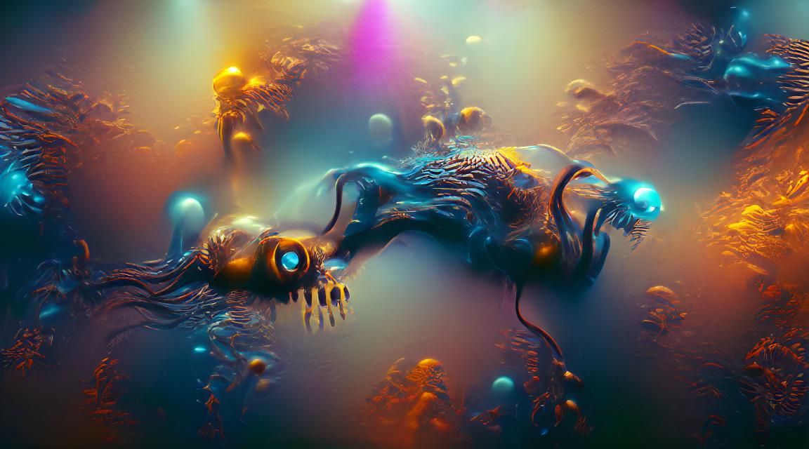 deep underwater alien Kodak Ektar #film 8k resolution beauti...