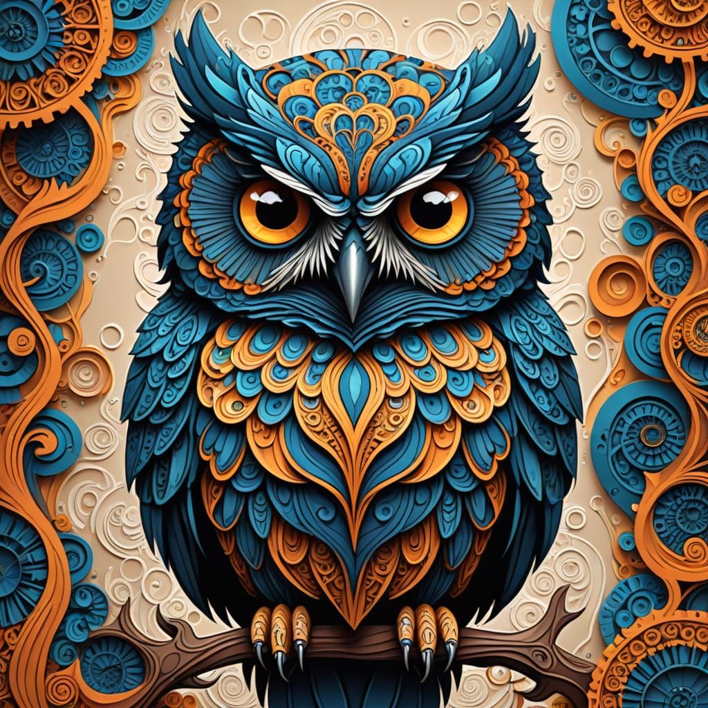 A bold owl.  by @Steve Dufour