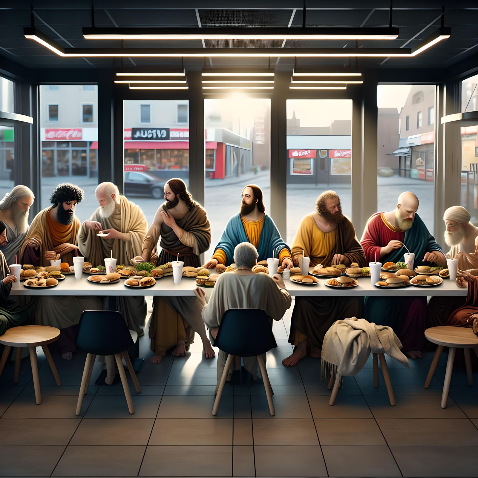 The Last Supper At Burger King