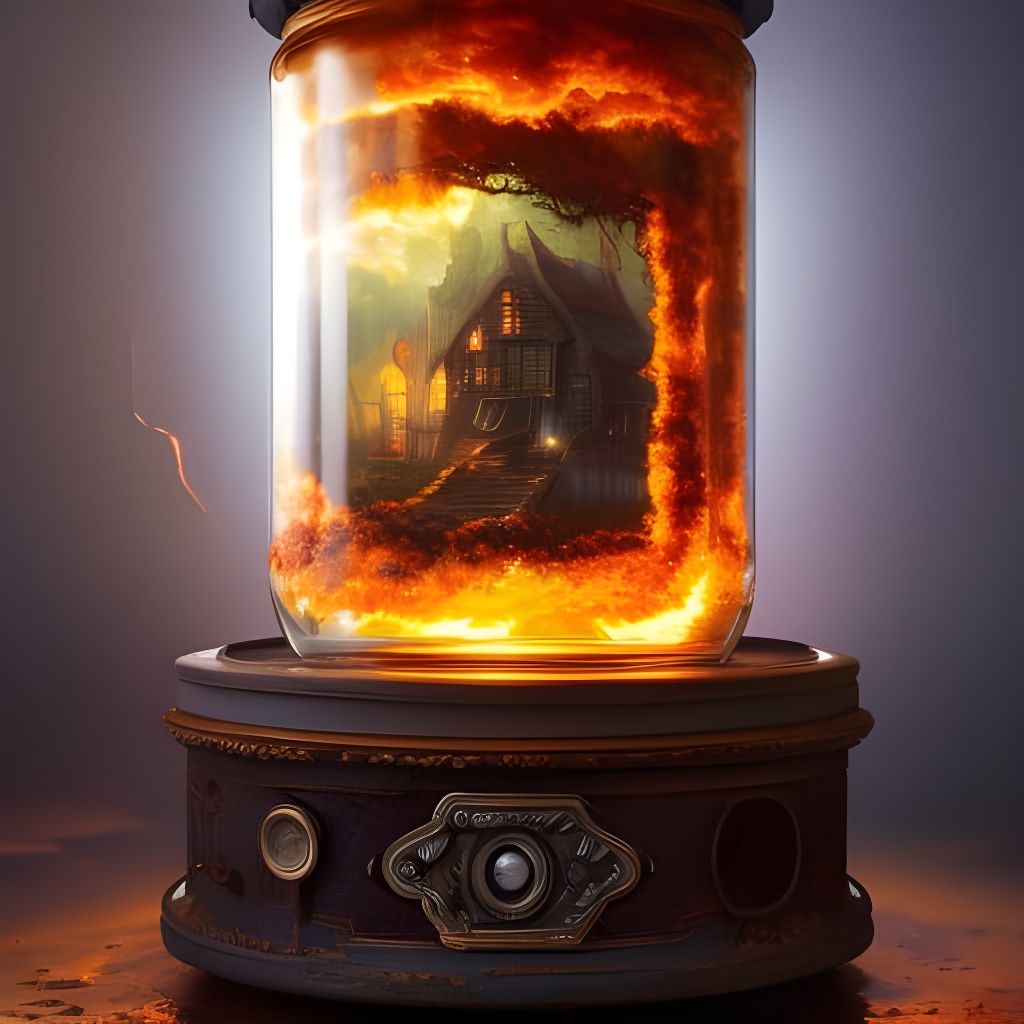 Contained Fire  by @iris eden