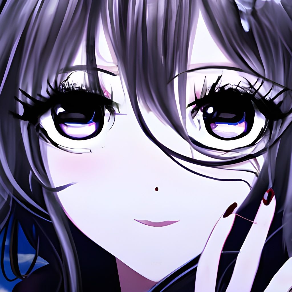 Gorgeous Purple-Haired Goth Anime Lady - AI Generated Artwork - NightCafe  Creator
