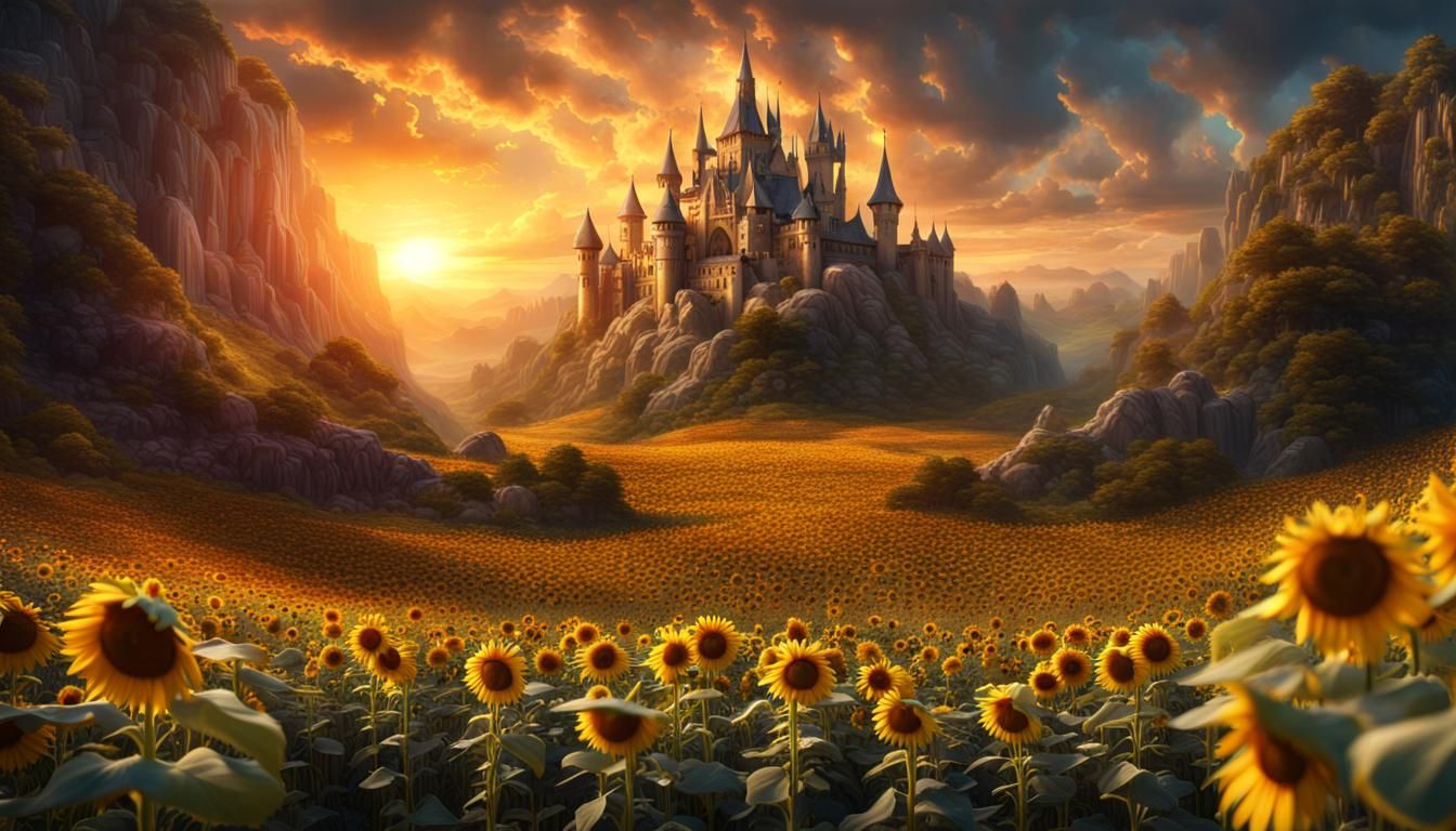 Sunflower kingdom AI Generated Artwork NightCafe Creator