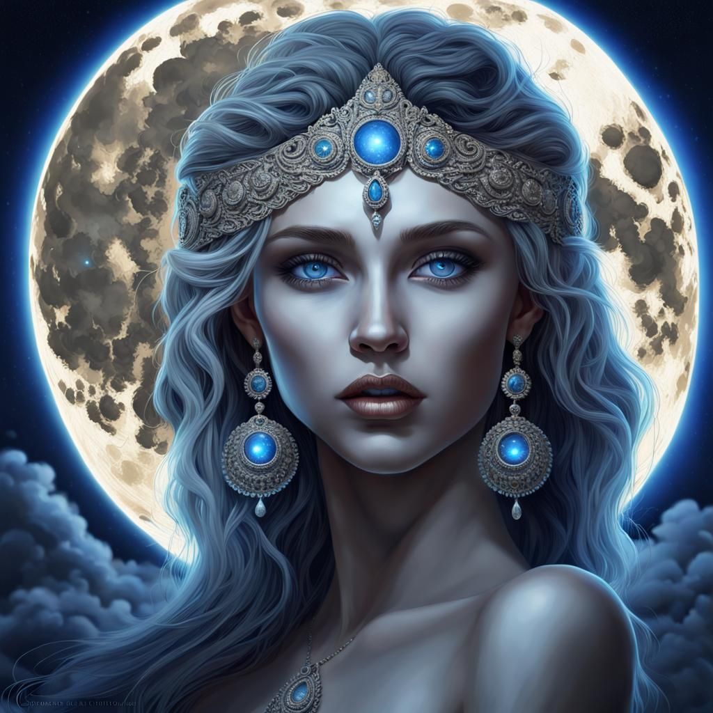 Selene Goddess of the Moon  by @Raynne Bastet