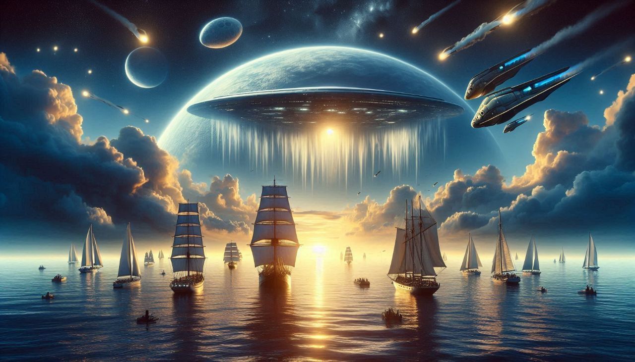 Попытка 2 высадки инопланетян на море.