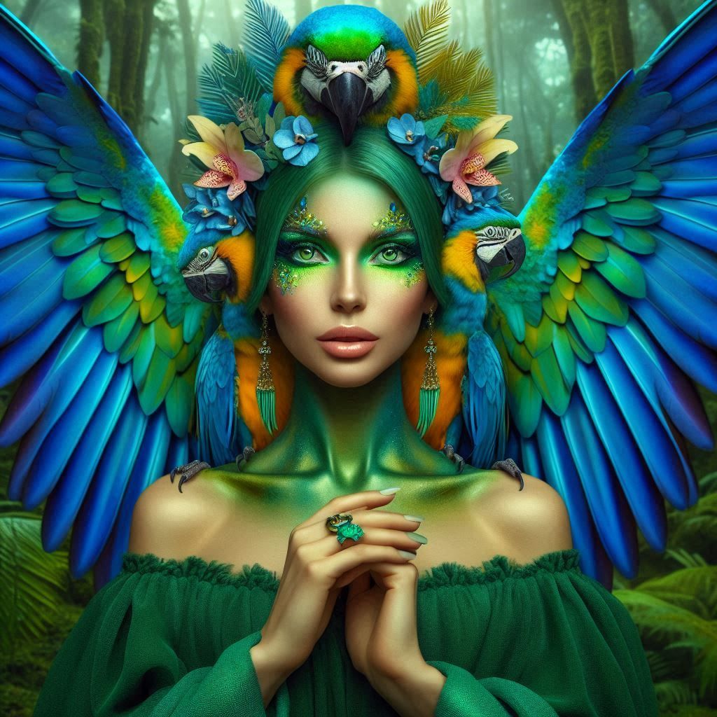 Parrot woman v6