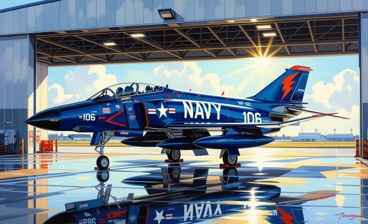 New and Improved F-4 Phantom II emerges from hangar, Uploade...