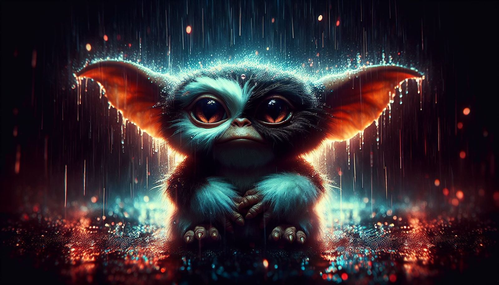 A wet... Mogwai..? 😱
