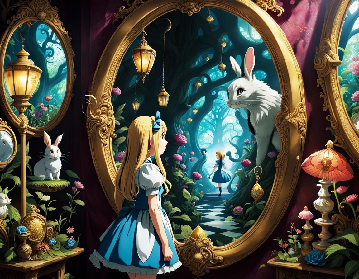 through the looking glass  by @bloodiA