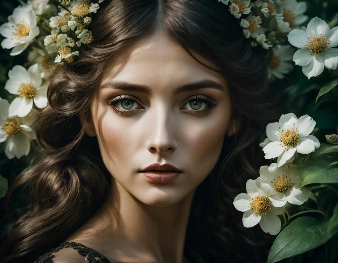 In the garden in full bloom by Karol Bak, Alphonse Mucha