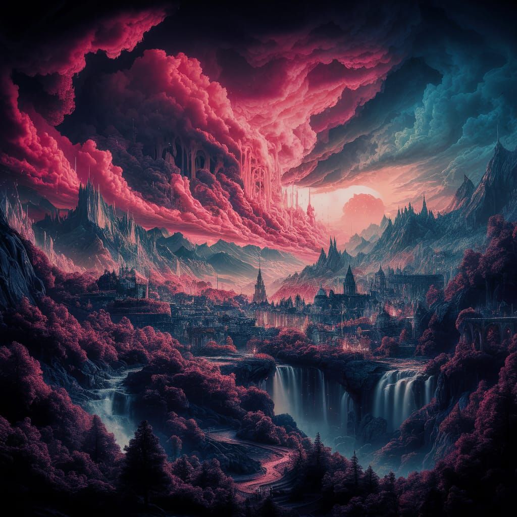 Fantastical Cityscape in Unreal Engine 5 Art