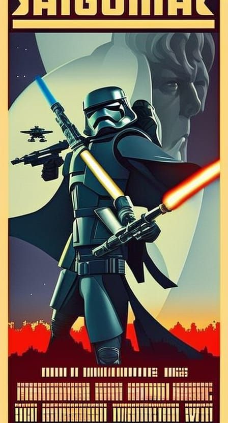 Galactic empire propaganda poster, star wars, PRL style - AI Generated ...