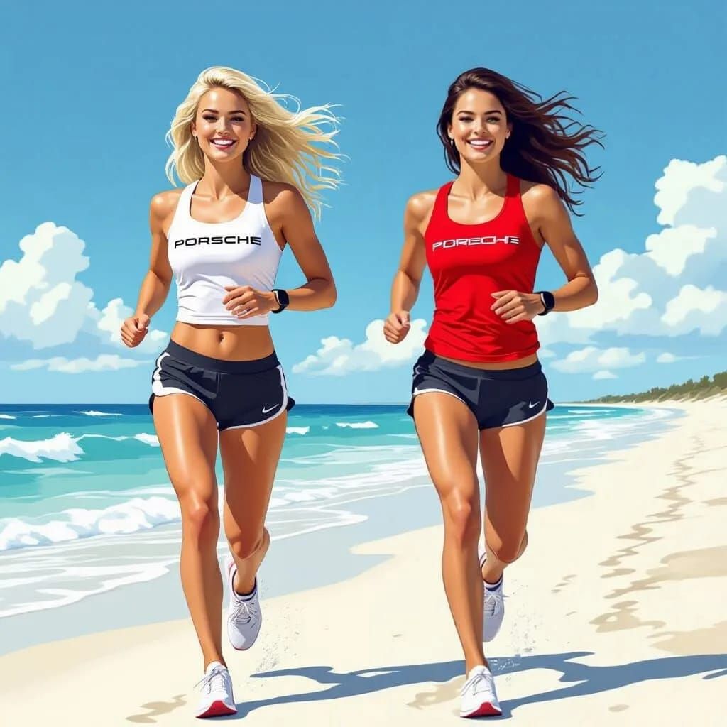 Sabine and Michele Put in Some Cardio Training