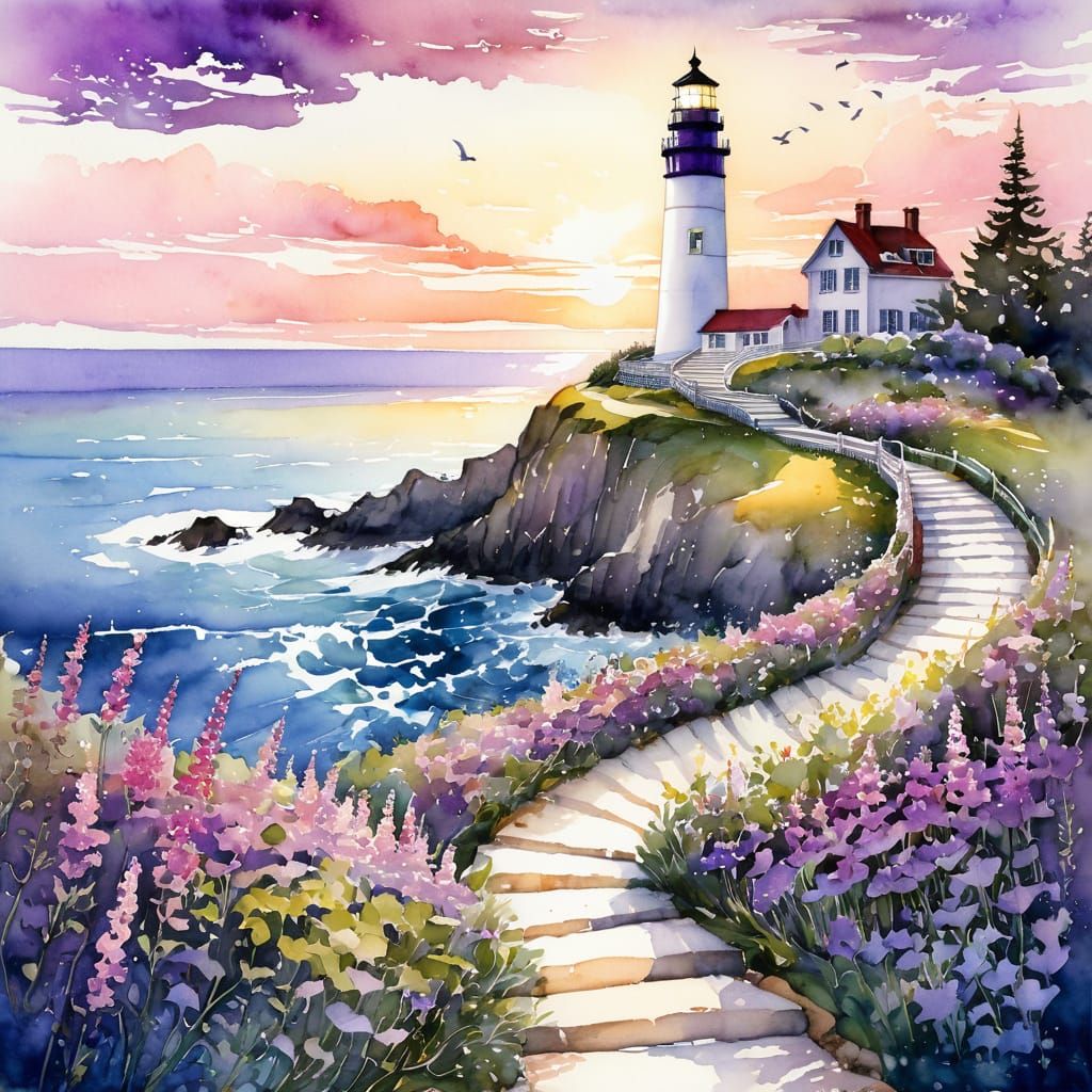 🪜Sentier du Phare sur la Côte Fleurie 🪜