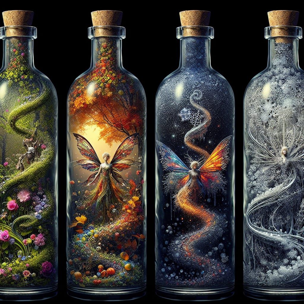 Masterpiece Monday Daily Challenge #662: Aug 5, 2024 - Seasonal Fairies  by @JStLAiArt