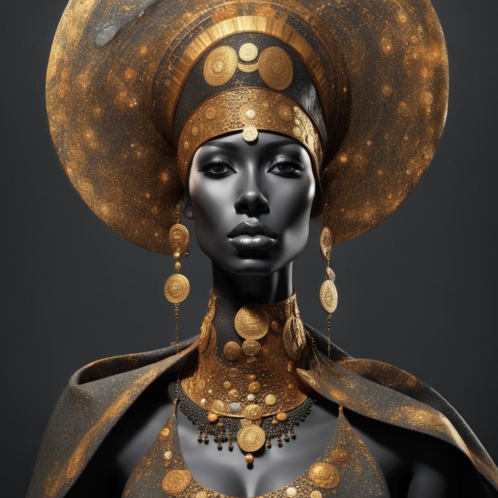 Queen of Sheba in her Best Hat - AI Generated Artwork - NightCafe Creator