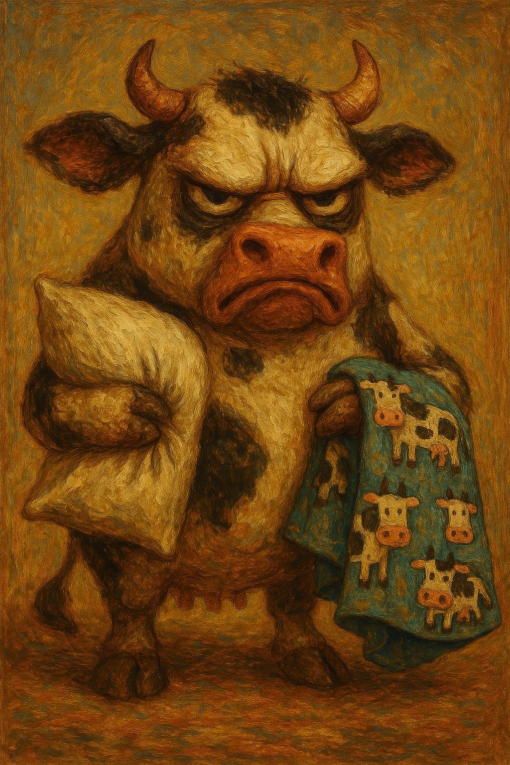 He has some beef with anyone who got him up early