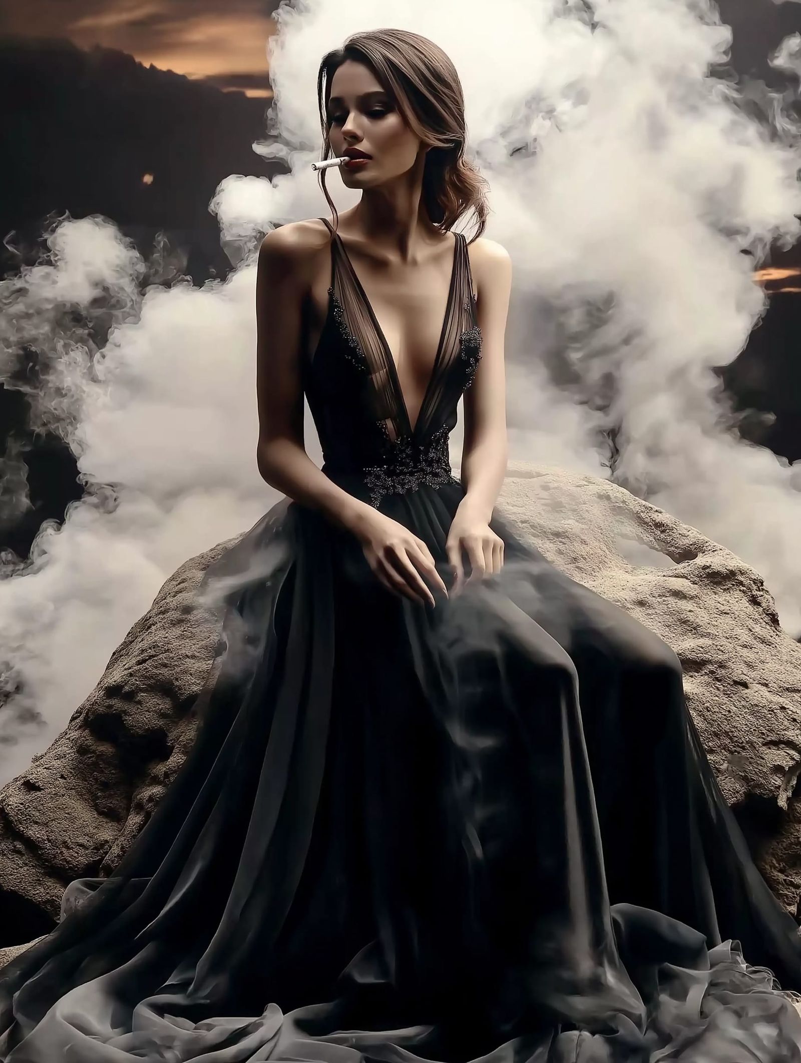 Alone with Her Thoughts