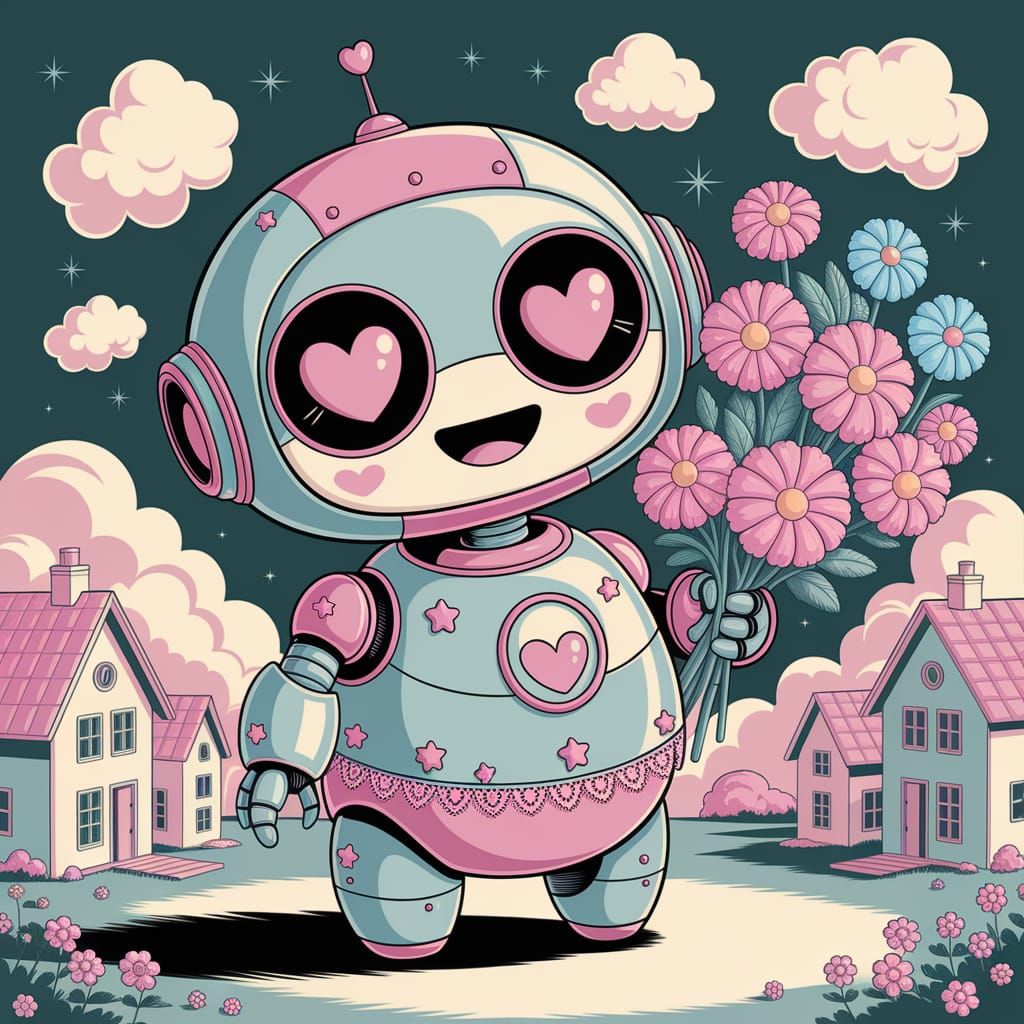 Kawaii Robot  by @ViMa