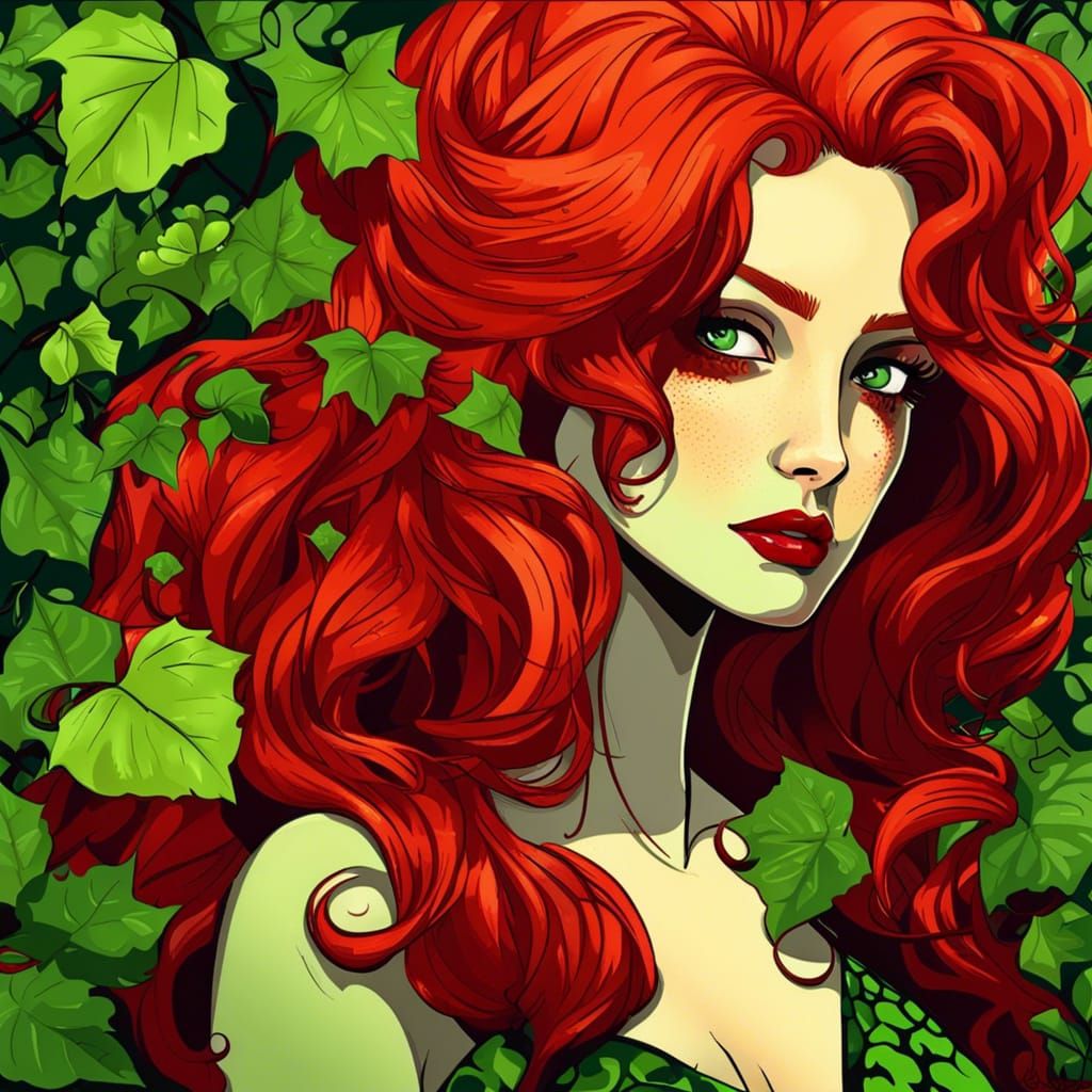 Poison Ivy Inspired By Eva Green - Ai Generated Artwork - Nightcafe Creator