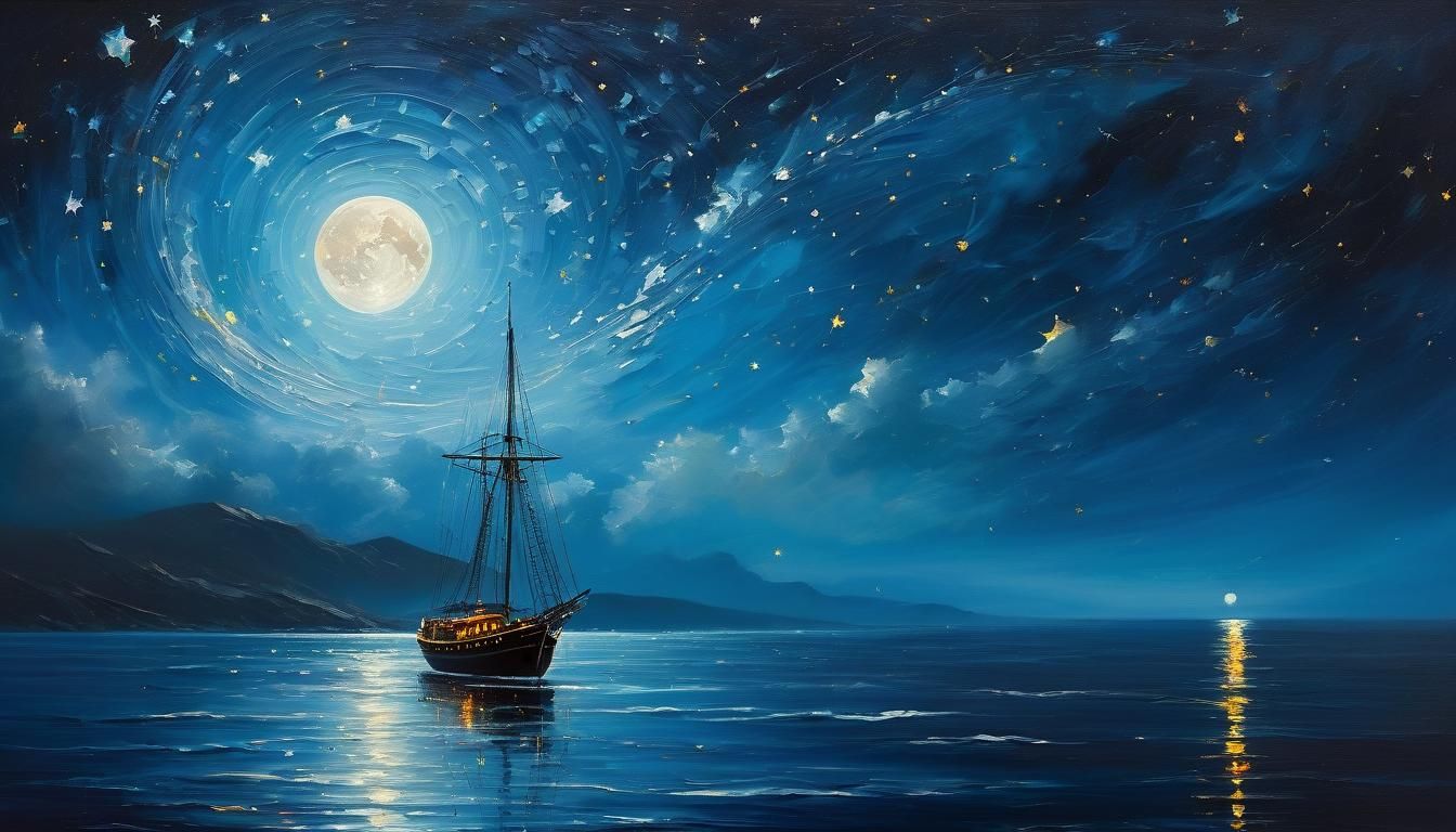 Night Sailing   by @Mudslide55