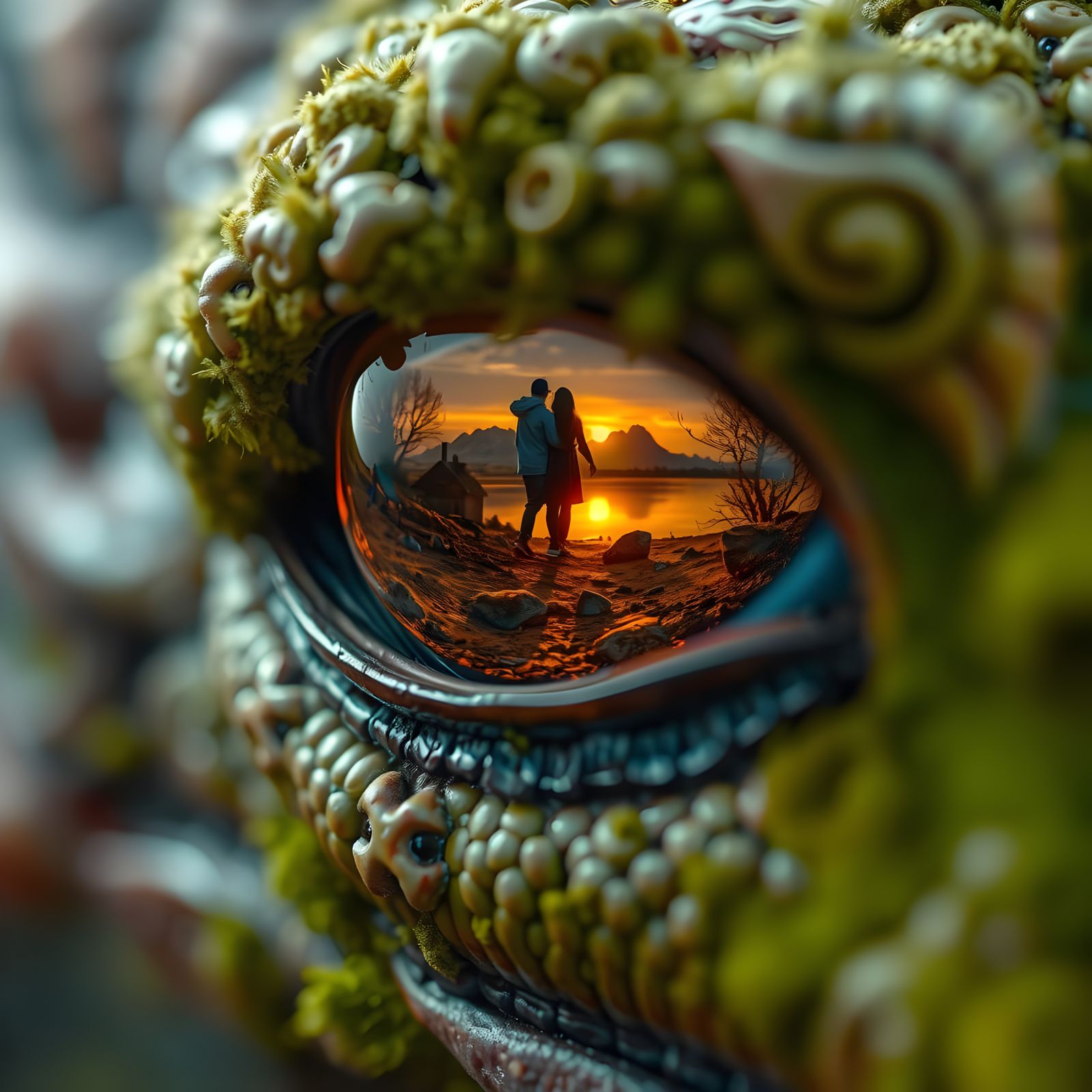 The Serpent finds Adam and Eve.  by @Accordance