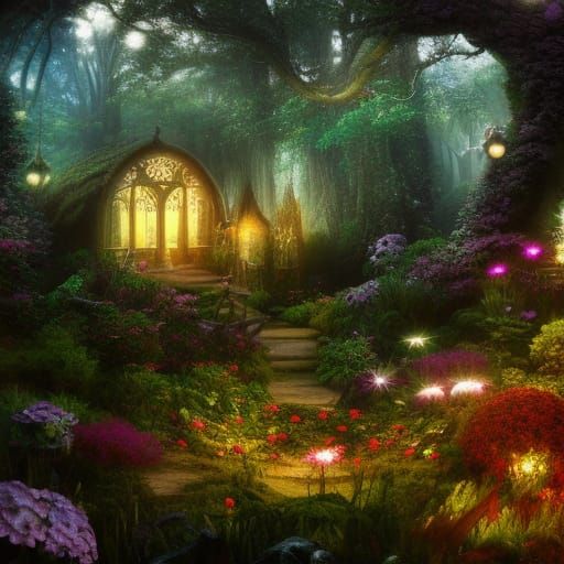 Enchanted Gardens - AI Generated Artwork - NightCafe Creator