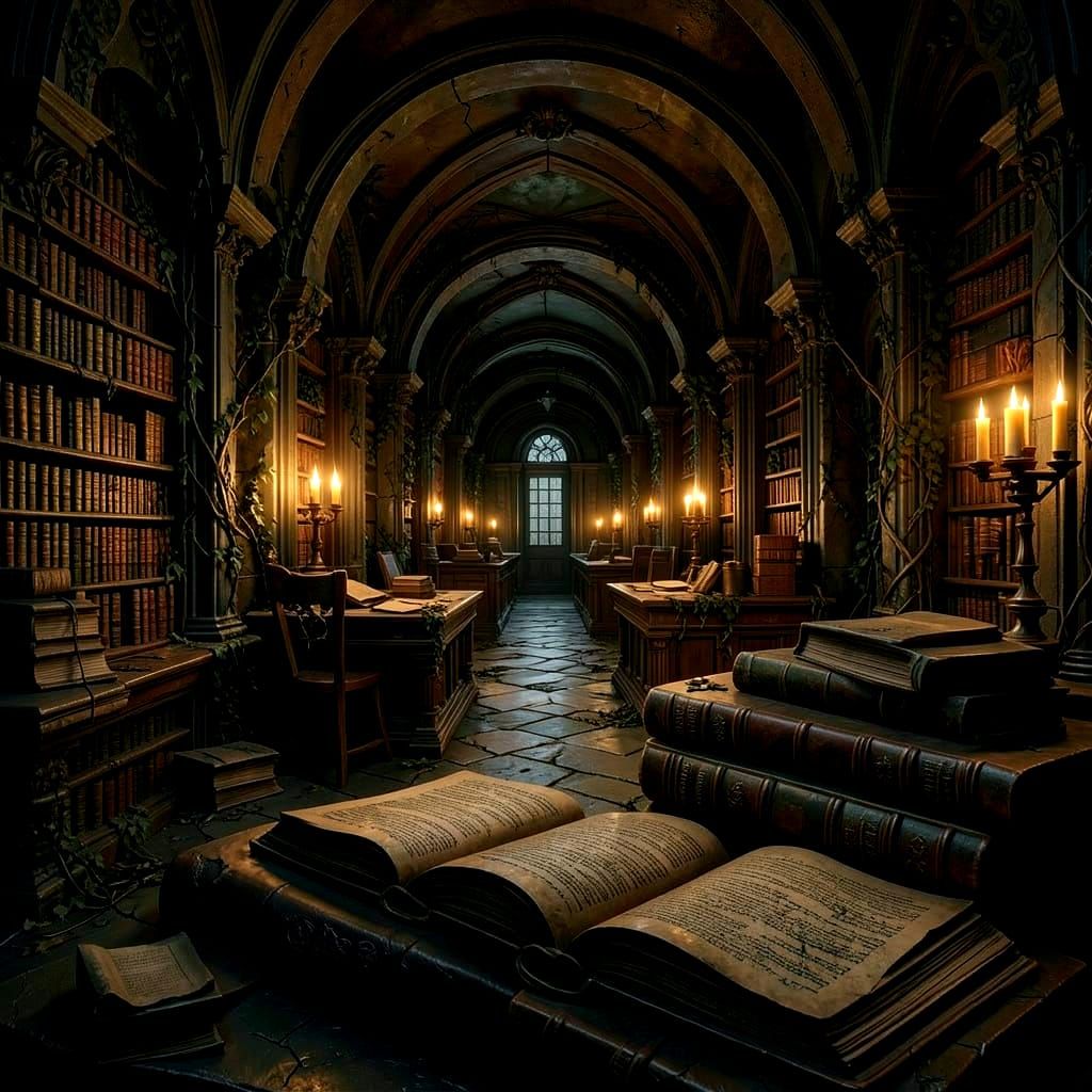 Dark Academia aesthetic.  by @Papulark