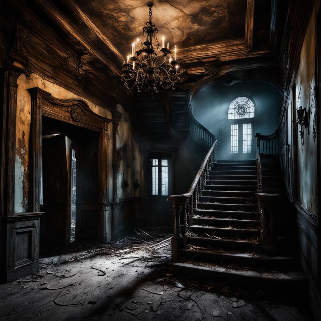 Spooky Stairs  by @Andrzej Marczewski
