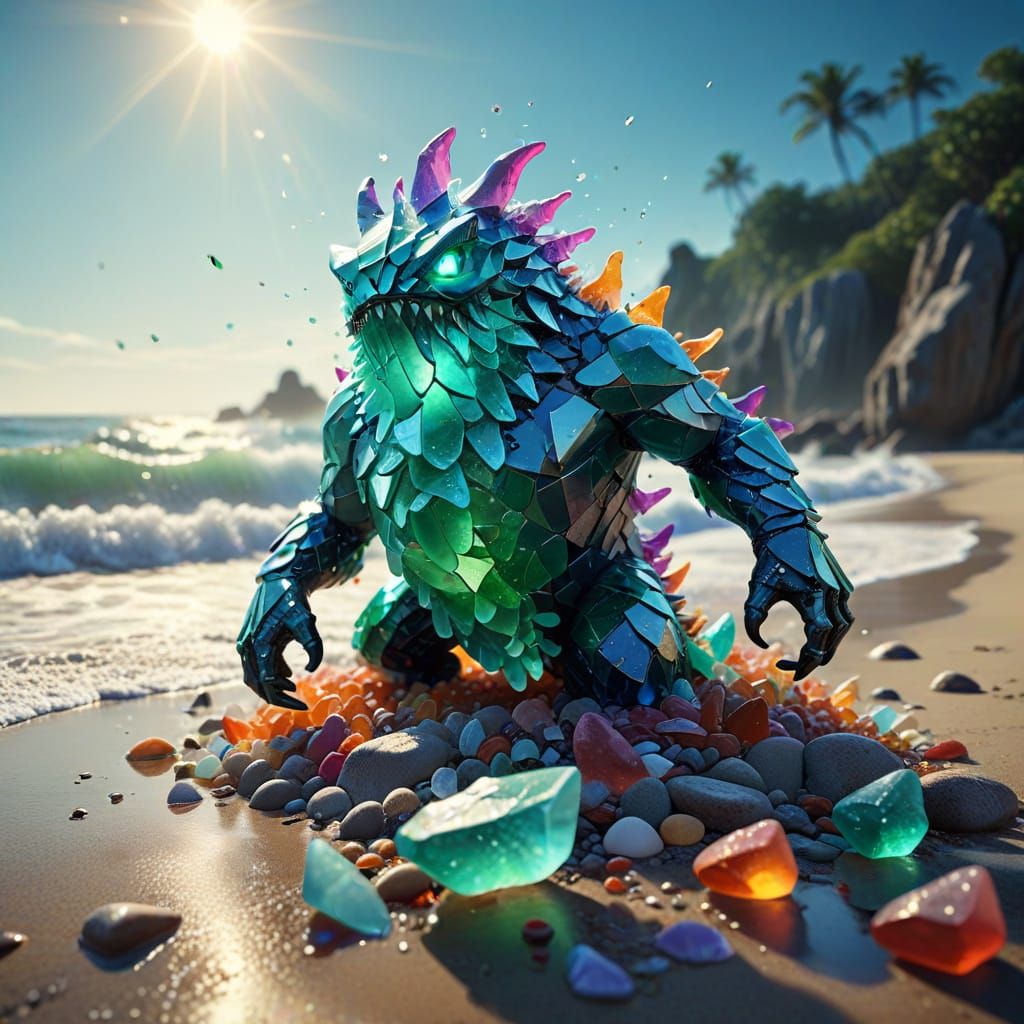 When Sea Glass Emerges Reimagined  by @LilacVenom