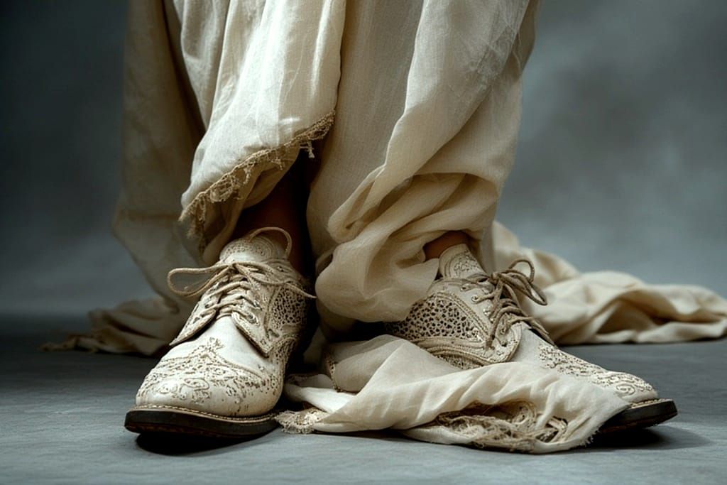 My shoes are full of steps