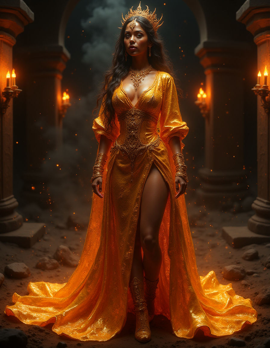 A mystically seductive Babylonian high priestess 32