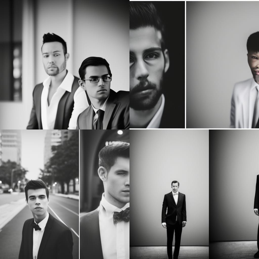 {{two men in suits, one white, one black}} beautiful, stunni...
