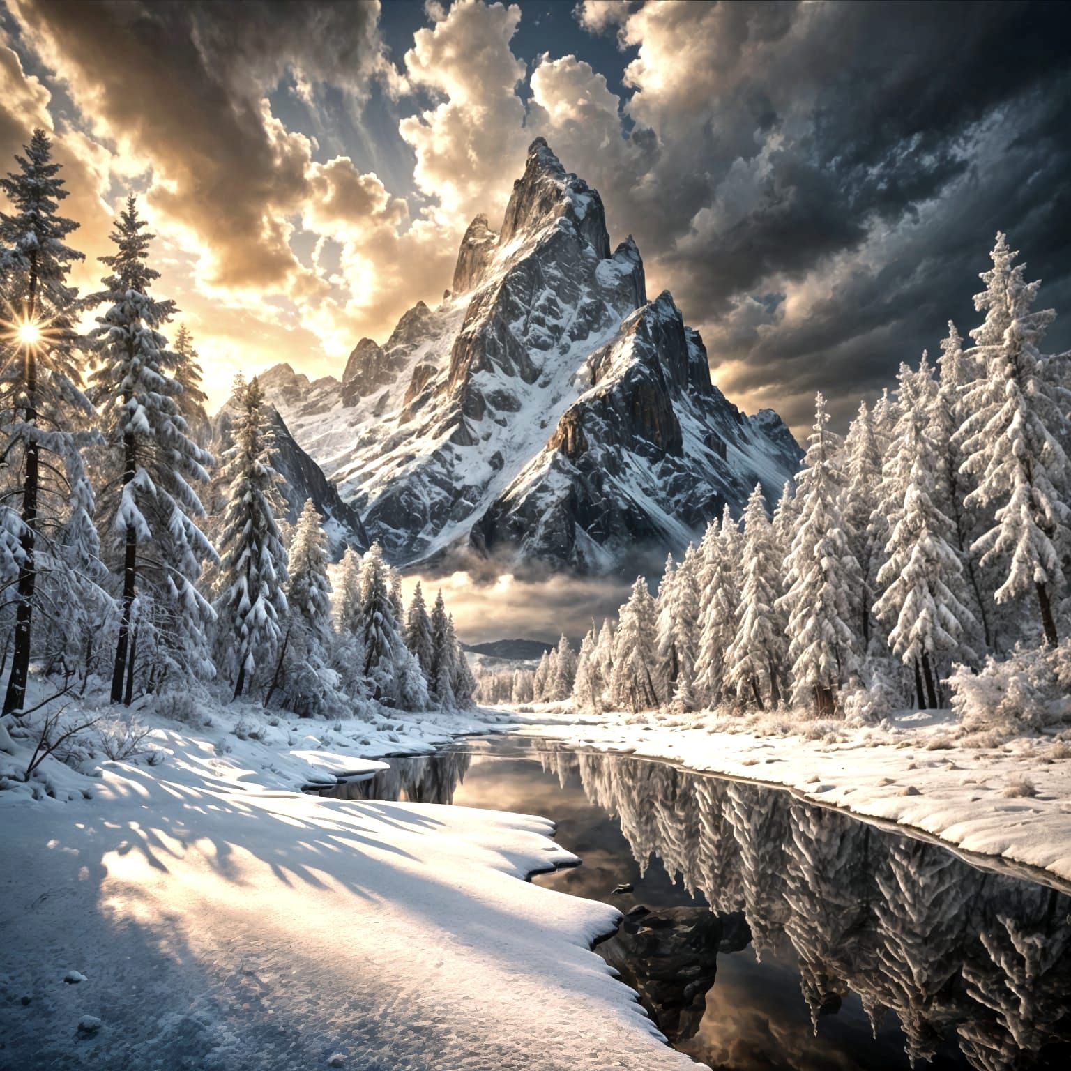 Spring Thaw Landscape